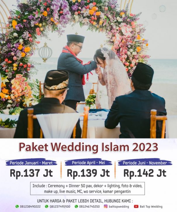 Paket Wedding Islam/Muslim 2023 di Bali